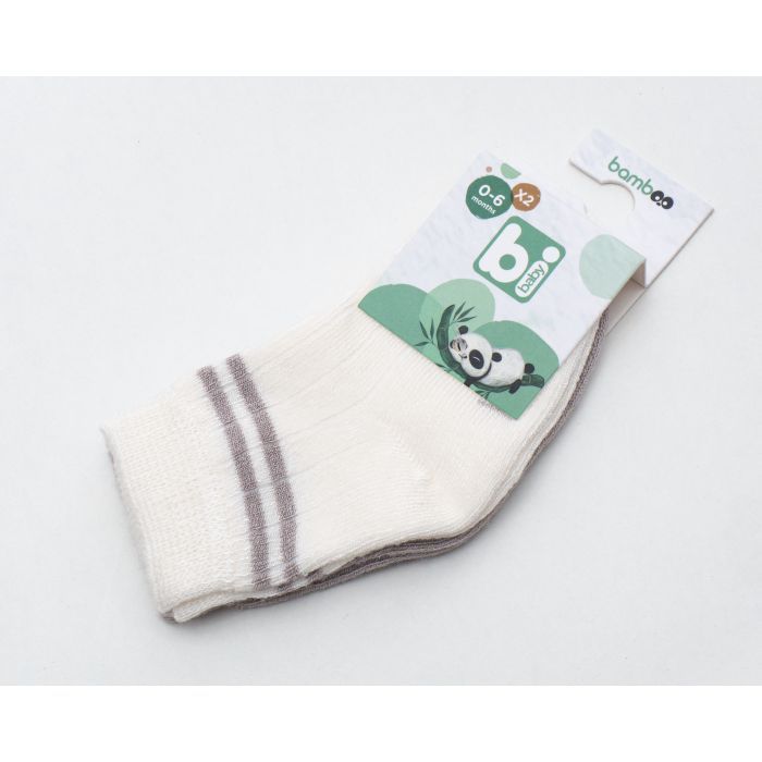 Носки детские Bibaby однотонные (68386-0-6-creamgray) изображение 2