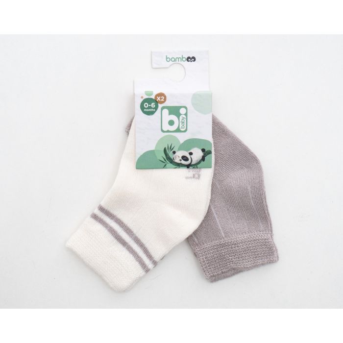 Носки детские Bibaby однотонные (68386-0-6-creamgray) изображение 3