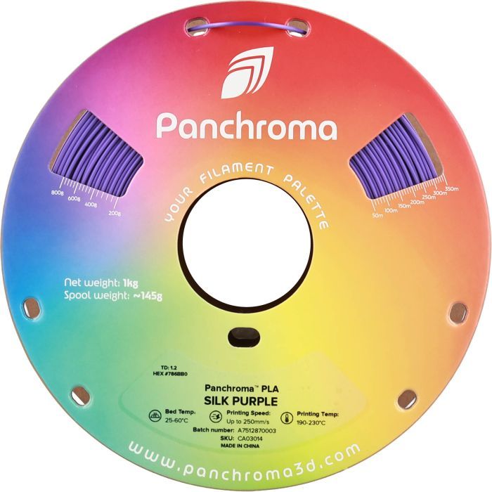 Пластик для 3D-принтера Polymaker PLA PANCHROMA SILK 1,75mm 1kg MAGENTA (CA03010) зображення 2