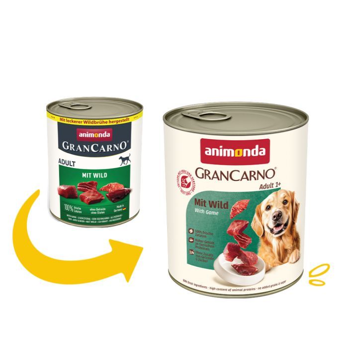 Консерви для собак Animonda GranCarno Adult with Game з дичиною 800 г (4017721824835) зображення 3