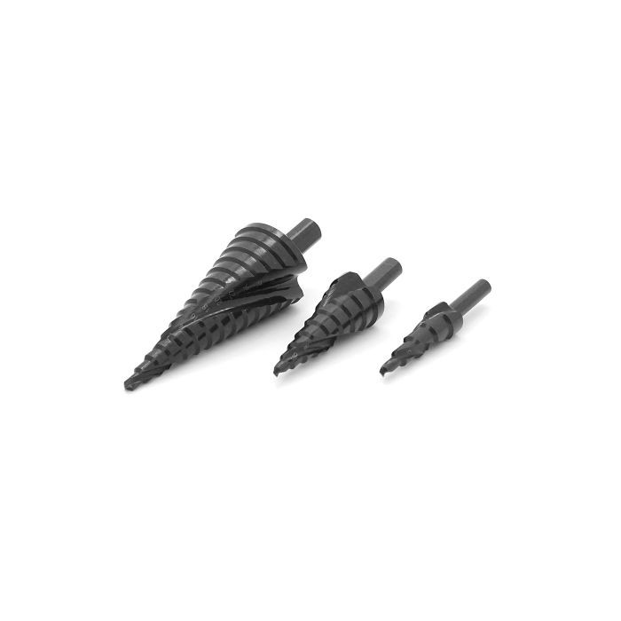 Набор сверл YOSO ступенчатых, шаговых Premium black HSS 4-12; 4-20; 4-32мм (YT28264)