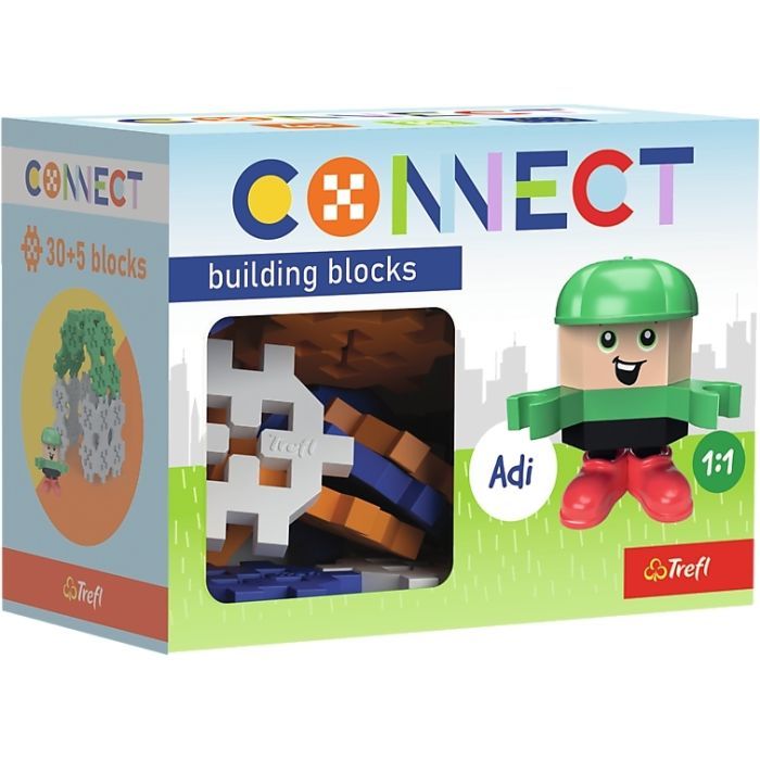 Конструктор Trefl Connect с игровой фигуркой Adi 35 деталей (5900511619812)