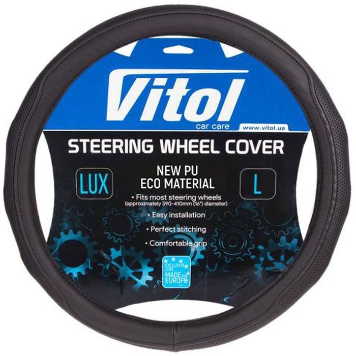 Чохол на руль VITOL L чорн (VLOD-19P009 BK L)
