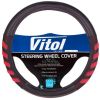 Чохол на руль VITOL M чорн./черв. (VLU-1808010 BK/RD M)