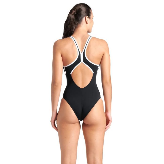 Купальник Arena Pro_File Swimsuit Solid 008055-510 чорний, білий 42 (3468337414339) зображення 2