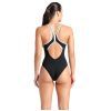 Купальник Arena Pro_File Swimsuit Solid 008055-510 чорний, білий 42 (3468337414339) зображення 2