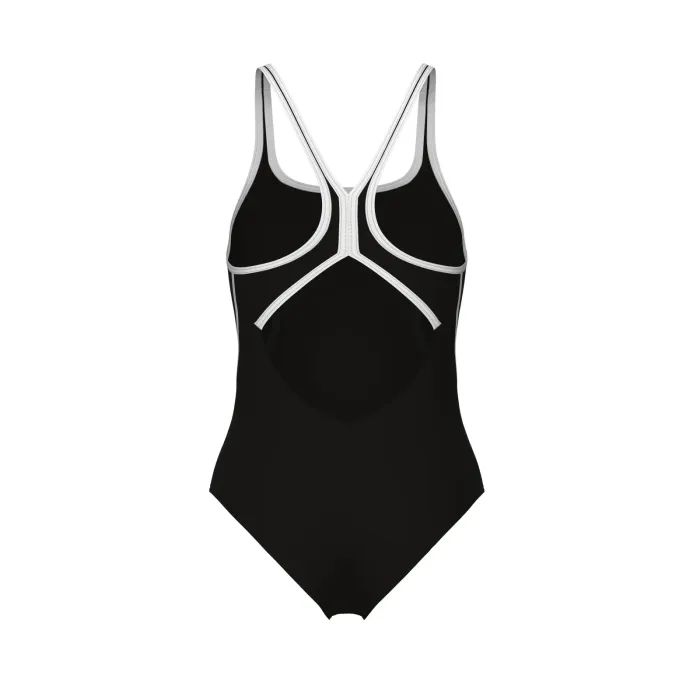 Купальник Arena Pro_File Swimsuit Solid 008055-510 чорний, білий 42 (3468337414339) зображення 5