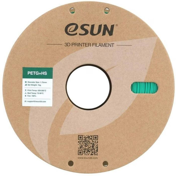 Пластик для 3D-принтера eSUN ePETG+HIGH SPEED 1,75mm 1kg GREY (EPETG+HS-P175SH1) зображення 2
