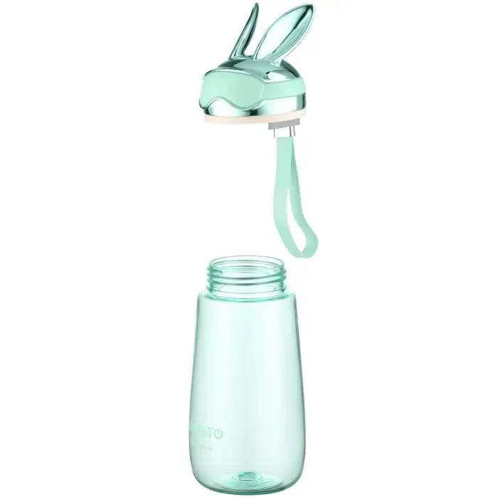 Пляшка для води Ardesto Bunny 600мл, пластик, зелений (AR2260BB) зображення 4