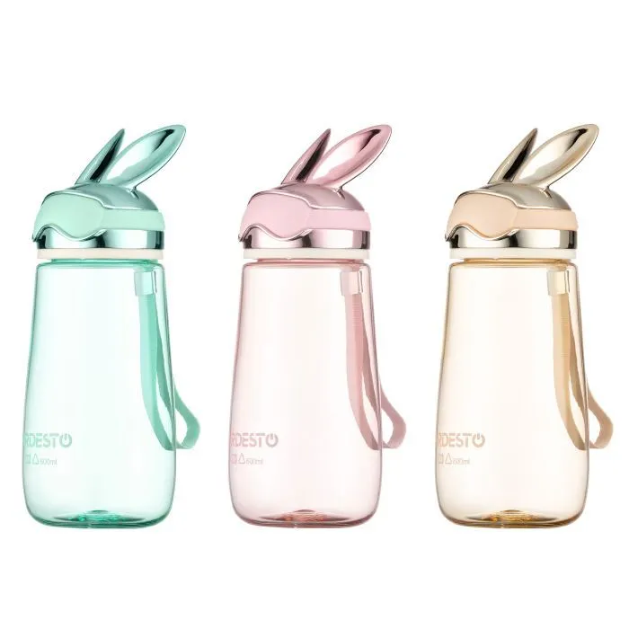 Пляшка для води Ardesto Bunny 600мл, пластик, зелений (AR2260BB) зображення 5