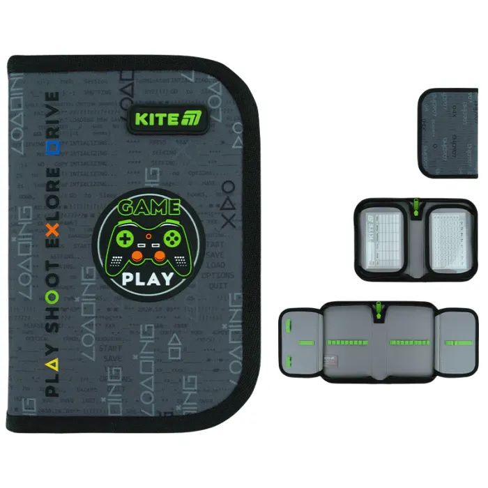 Пенал Kite Good Game 622, без наповнення, 1 відділення, 2 відвороти (K26-622-2)