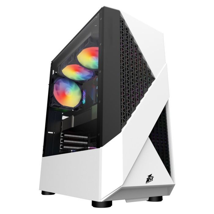 Корпус для ПК 1stPlayer F3-A-4F1-WH&PS-600FK
