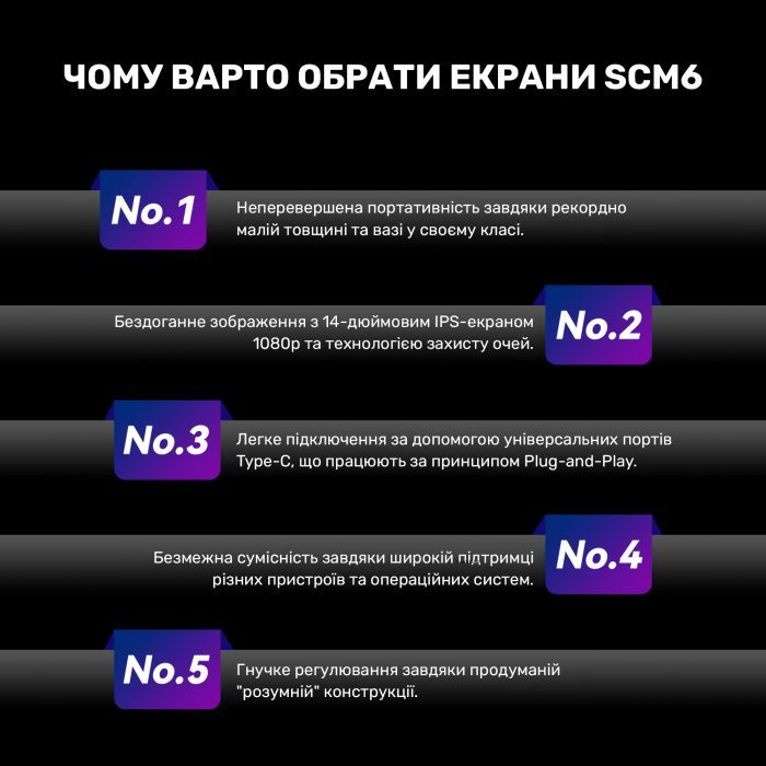 Монітор Blackview Single Screen 14inch (BVSCM6) зображення 6