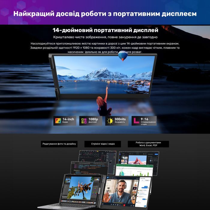 Монітор Blackview Single Screen 14inch (BVSCM6) зображення 9