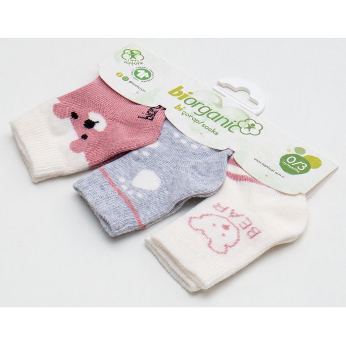 Носки детские Bibaby с мишками (68411-0-3-pink) изображение 2