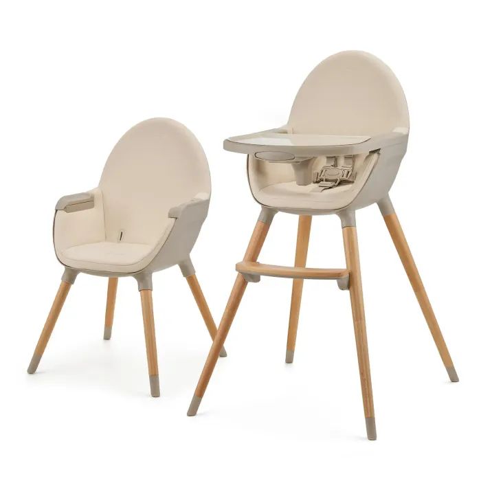 Стілець для годування Kinderkraft 2 в 1 Fini 2 Grey (5902533924509)
