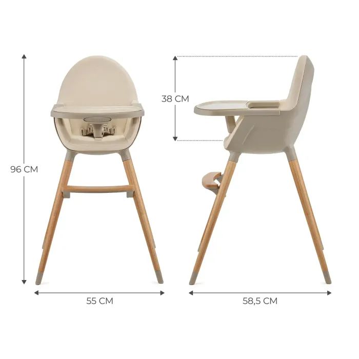 Стілець для годування Kinderkraft 2 в 1 Fini 2 Grey (5902533924509) зображення 2