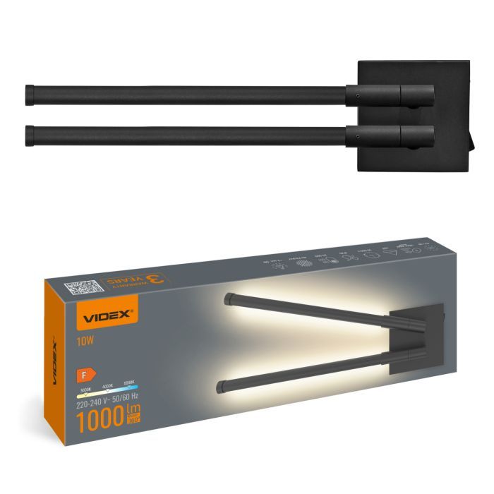 Светильник Videx WL042 10W 3000-4000-6000K Black (VL-WL042-10CB)