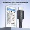 Кабель мультимедийный HDMI M to HDMI M 10.0m 8K60Hz 48Gbps braided Ugreen (95966) изображение 2