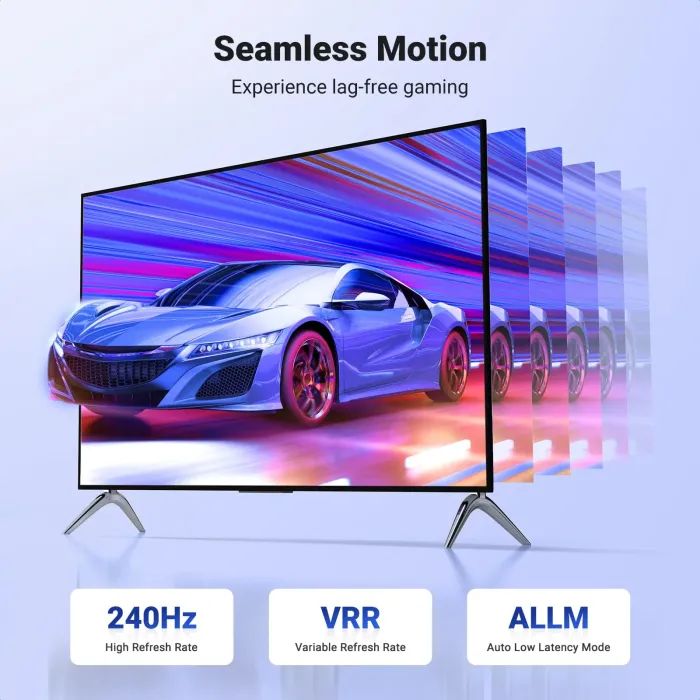 Кабель мультимедийный HDMI M to HDMI M 10.0m 8K60Hz 48Gbps braided Ugreen (95966) изображение 4