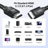 Кабель мультимедийный HDMI M to HDMI M 10.0m 8K60Hz 48Gbps braided Ugreen (95966) изображение 7