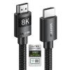 Кабель мультимедийный HDMI M to HDMI M 10.0m 8K60Hz 48Gbps braided Ugreen (95966)