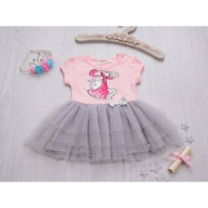Платье детское Breeze с единорогом (11882-74G-pink) изображение 8