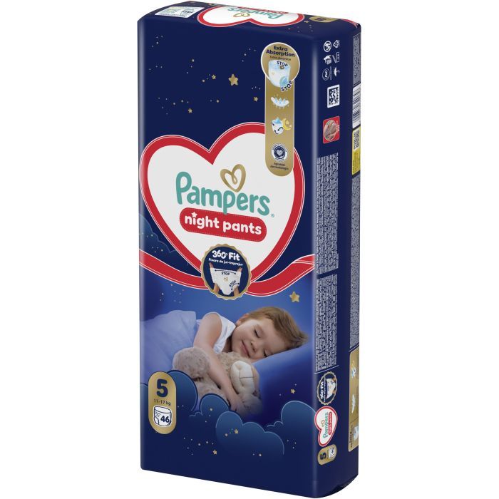 Підгузки Pampers Night Pants Розмір 5 (11-17 кг) 46 шт (8006530320658) зображення 2