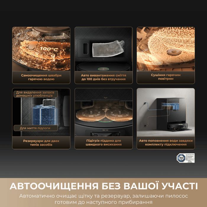 Пылесос Dreame Bot Matrix 10 Pro Black (RLM61HE-Bl) изображение 8