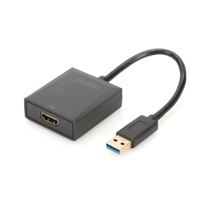 Переходник USB 3.0 AM to HDMI AF Full HD black Digitus (DA-70841)
