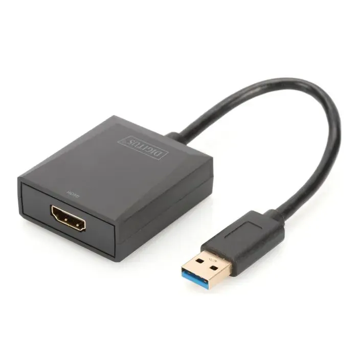 Перехідник USB 3.0 AM to HDMI AF Full HD black Digitus (DA-70841)