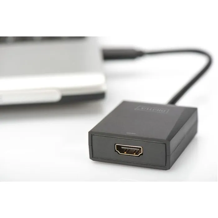 Переходник USB 3.0 AM to HDMI AF Full HD black Digitus (DA-70841) изображение 3
