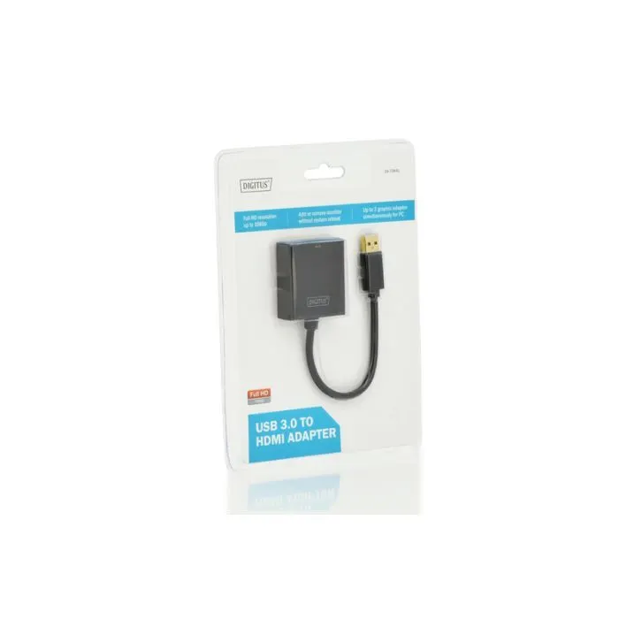 Переходник USB 3.0 AM to HDMI AF Full HD black Digitus (DA-70841) изображение 4