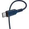 Дата кабель USB 2.0 AM to USB-C 1.0m 3A nylon X59 blue HOCO (6931474744944) изображение 2