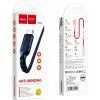 Дата кабель USB 2.0 AM to USB-C 1.0m 3A nylon X59 blue HOCO (6931474744944) изображение 3