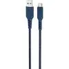 Дата кабель USB 2.0 AM to USB-C 1.0m 3A nylon X59 blue HOCO (6931474744944)