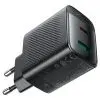 Зарядное устройство Acefast A106 1xUSB-C PD45W + 1xUSB QC3.0 GaN black (6974316284031) изображение 3
