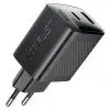 Зарядное устройство Acefast A106 1xUSB-C PD45W + 1xUSB QC3.0 GaN black (6974316284031) изображение 4
