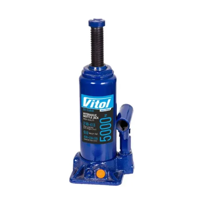 Домкрат Vitol DB-05004K/T90504S, телескопічний, гідравлічний, 5т, min 216мм, max 413мм, валіза (DB-05004K) зображення 2