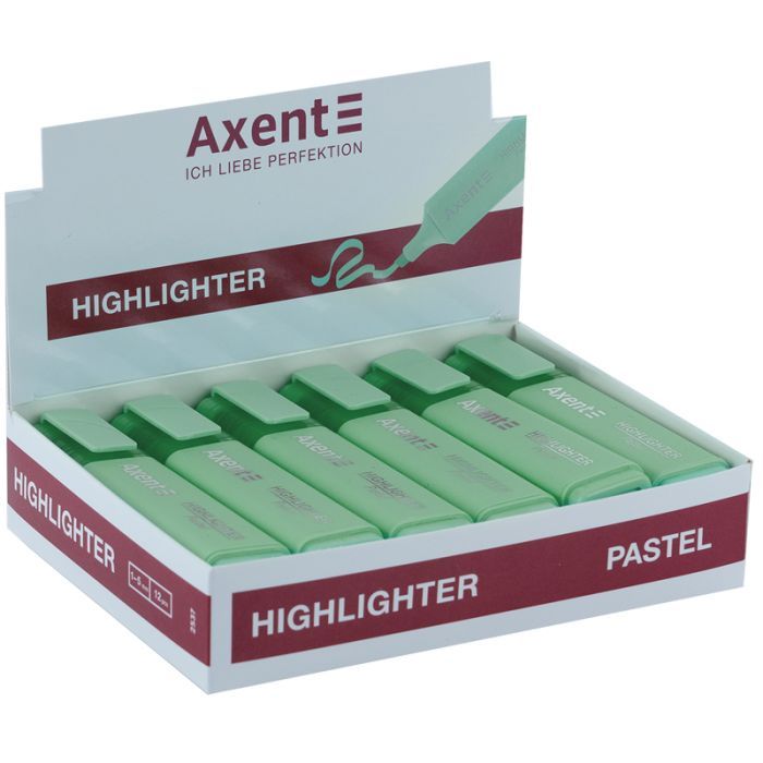 Маркер Axent Highlighter 2537-A, 1-5 мм клиноп. жовтий (2537-08-A) зображення 2