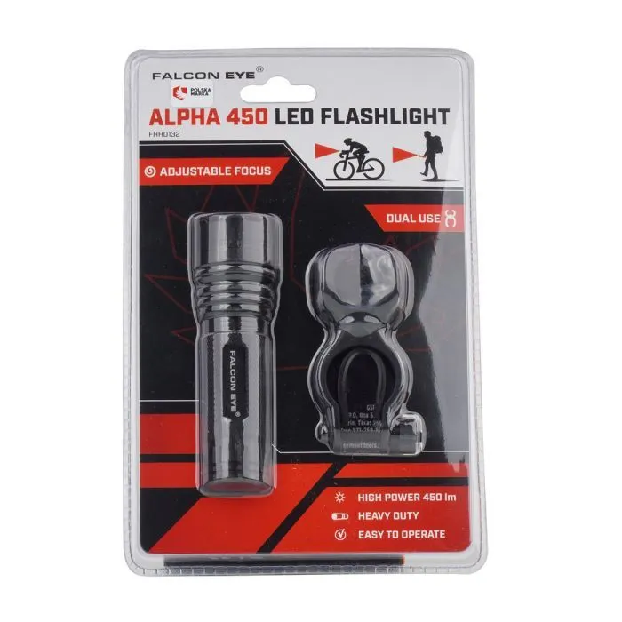 Передняя велофара Falcon Eye Alpha 450 (450 Lm) Focus (FHH0132) (DAS303978) изображение 5