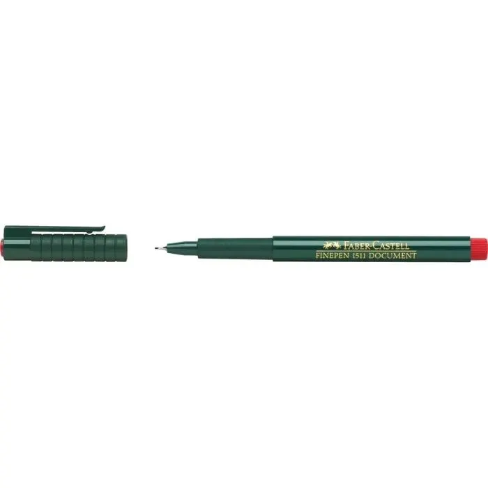 Лайнер Faber-Castell капілярна ручка FINEPEN 1511 Document червоний 0,4 мм (2203) зображення 3