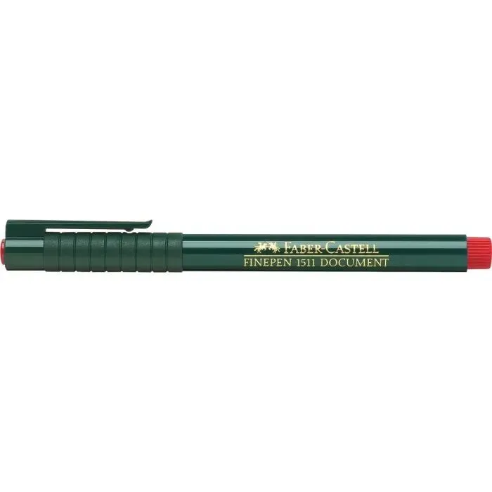 Лайнер Faber-Castell капілярна ручка FINEPEN 1511 Document червоний 0,4 мм (2203) зображення 4