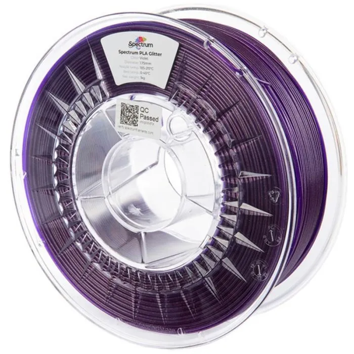 Пластик для 3D-принтера Spectrum PLA Glitter 1.75mm 1kg Violet (80898)