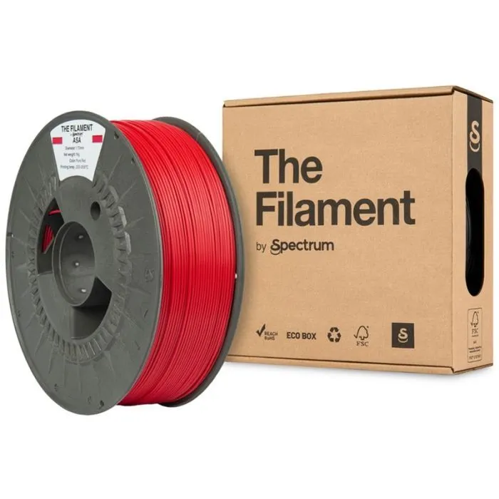 Пластик для 3D-принтера The Filament ASA 1.75mm 1kg Red, Pure (TF-24210) зображення 3