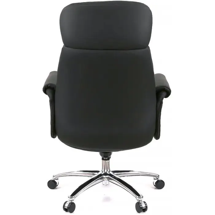 Офисное кресло Аклас Драгобрат, AL MB, Кожа LC-A Black/PU Black (00179840) изображение 4