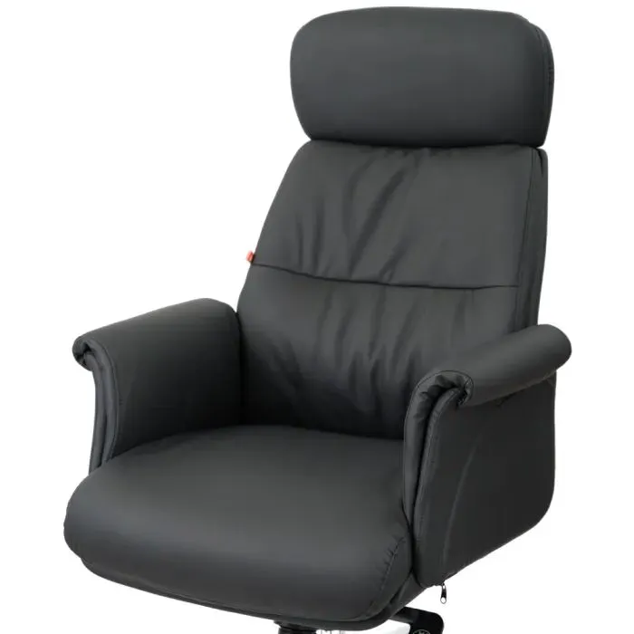 Офисное кресло Аклас Драгобрат, AL MB, Кожа LC-A Black/PU Black (00179840) изображение 7