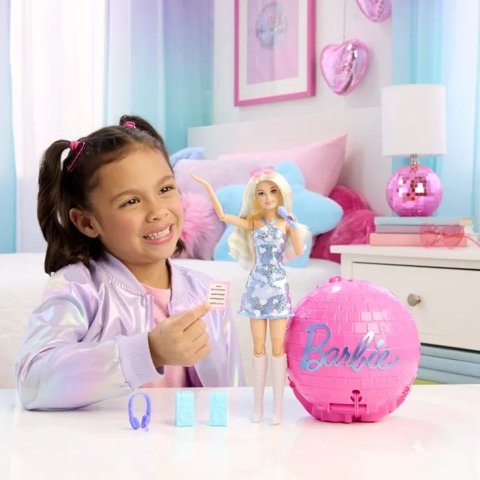 Лялька Barbie сюрприз Roll and Reveal Поп-зірка (JMK19) зображення 8