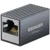 Сращиватель RJ45 8P8C Gigabit Coupler Black Essager (EZJRJK-XT0G-P)