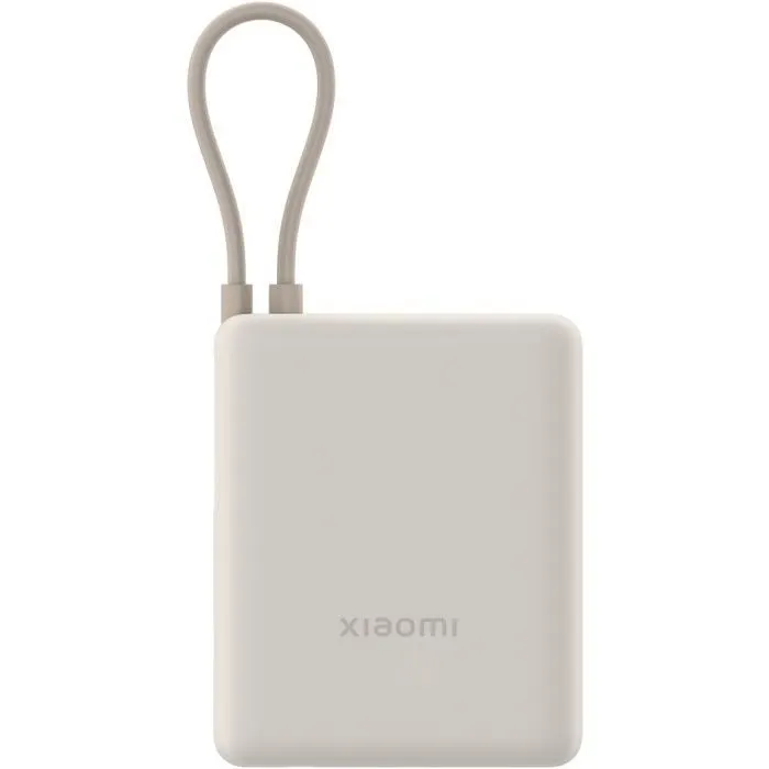 Батарея универсальная Xiaomi 10000mAh 33W Integrated Cable Beige (BHR9333GL)